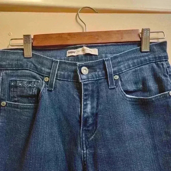 8. 505 levi's straight leg blue denim jeans - Picture 3 of 7